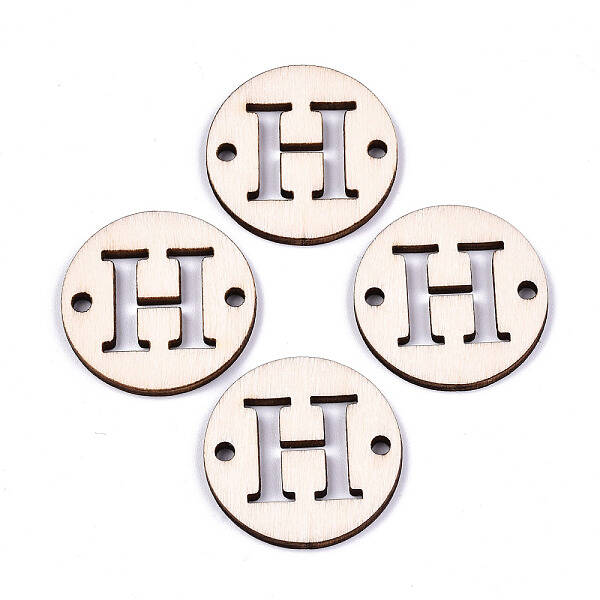 Unfinished Natural Poplar Wood Links Connectors