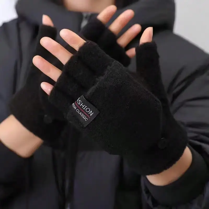USB Heated Glove, 1 Pair Winter Warm Full Finger Gloves, Electric Heating Gloves for Cold Weather, Great for Men & Women
