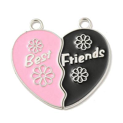 Alloy Enamel Split Pendants