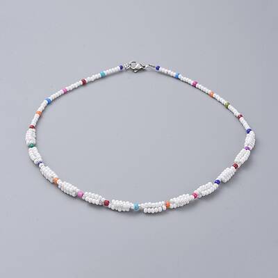 Glass Seed Beaded Necklaces
