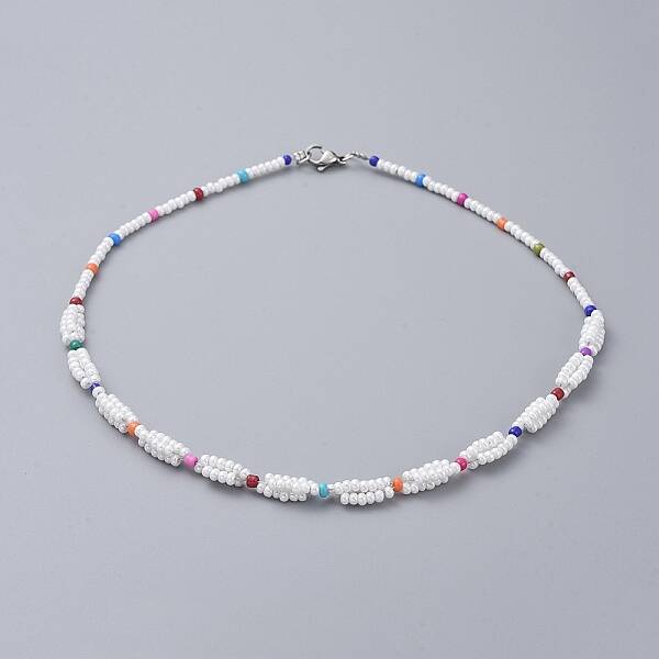 Glass Seed Beaded Necklaces