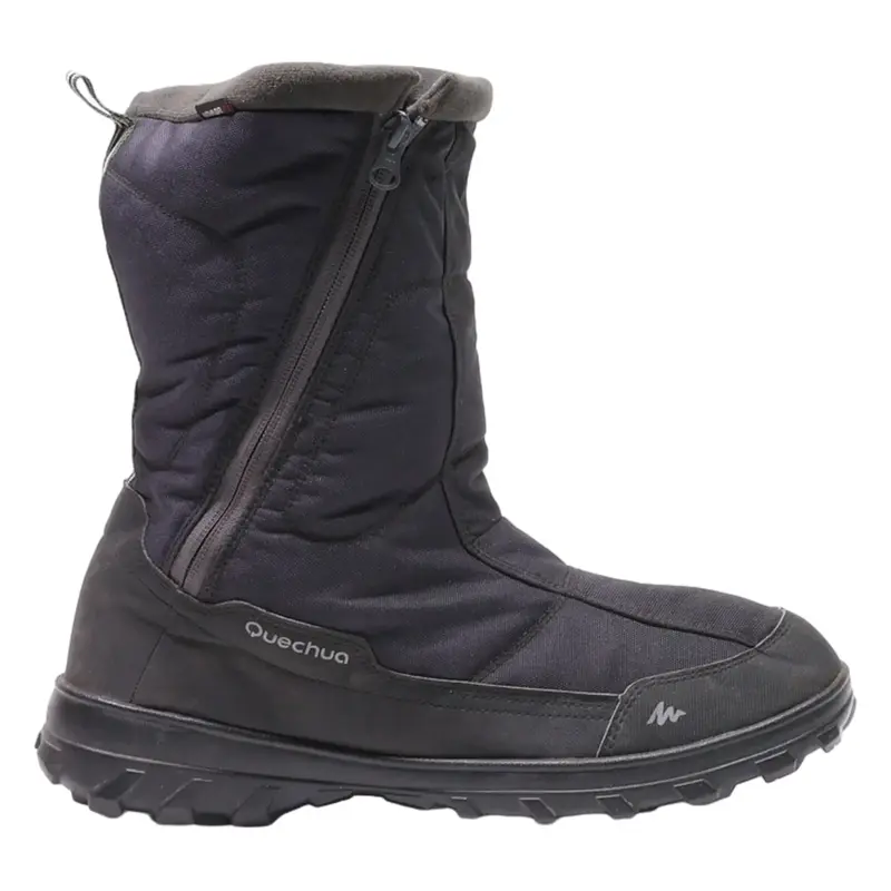 QUECHUA Snow Boots Black Synthetic Mens UK 9.5