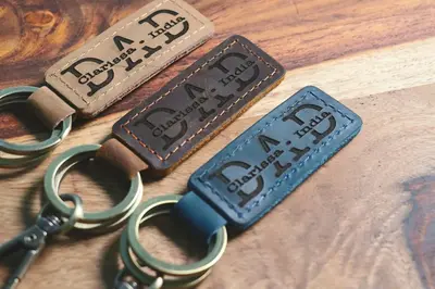 Personalized Dad Keychain, First Father's Day Gift, Gifts For Dad From Daughter, Birthday Gifts For Dad, Dad Gift From Son, G...