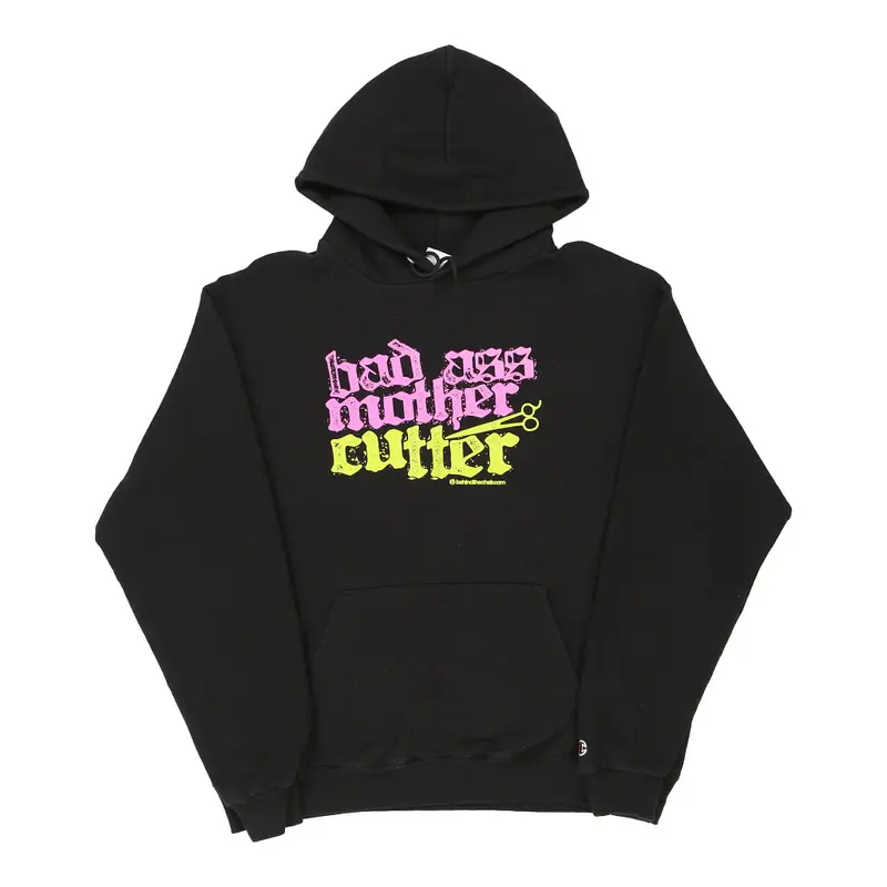 Bad A** Mother Cutter Champion Hoodie - Large Black Cotton Blend