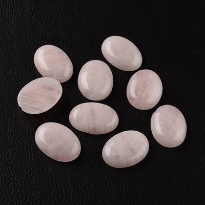Oval Natural Rose Quartz Cabochons