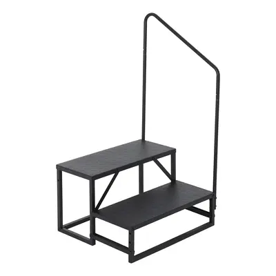 Garvee Heavy Duty Stability & Safety – RV Step Stool with Handrail – 2-Step Carbon Steel Ladder – 660 lbs Capacity – ...