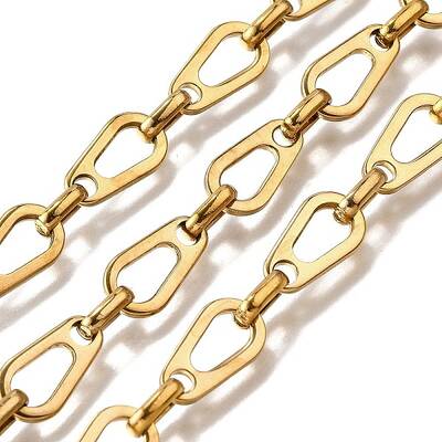Ion Plating(IP) 304 Stainless Steel Teardrop Link Chains