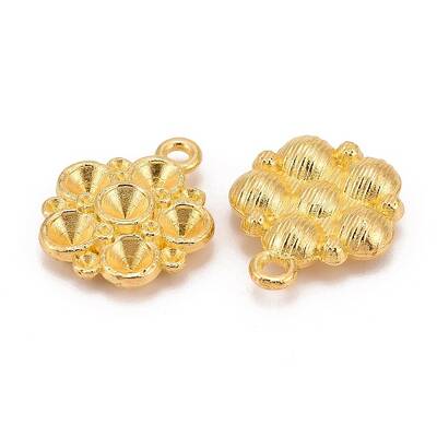 Flower Alloy Pendant Rhinestone Settings