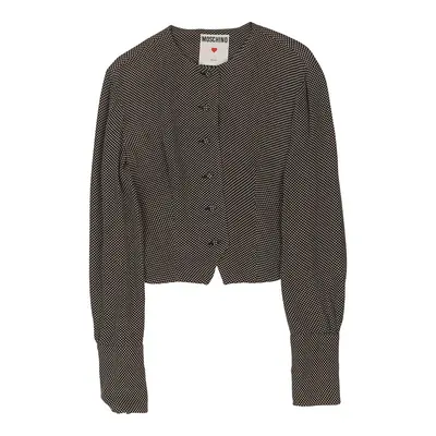 Moschino Polka Dot Blouse - Medium Brown Viscose Blend | Size: medium