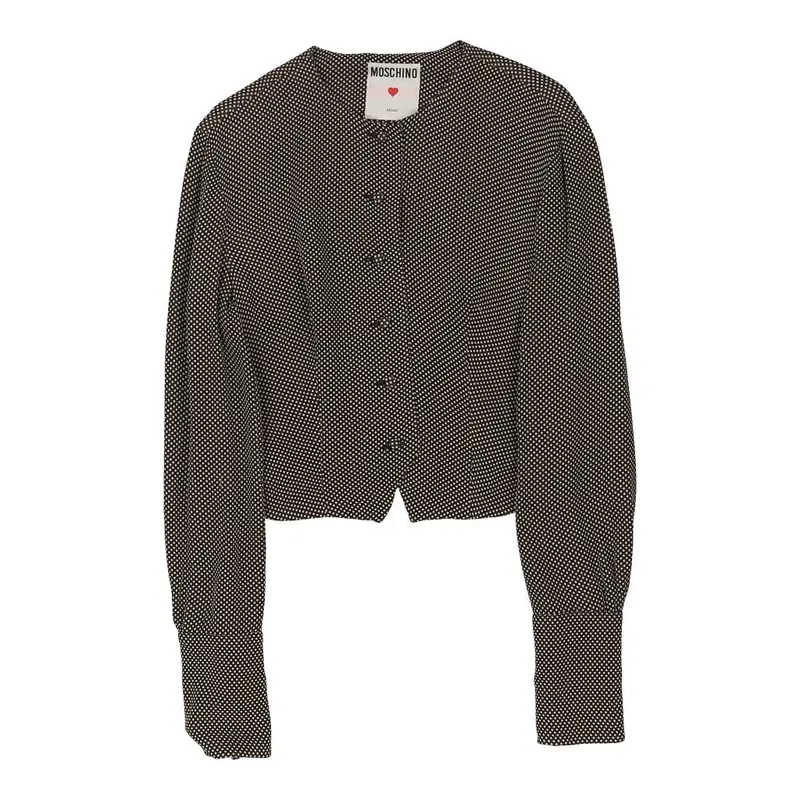 Moschino Polka Dot Blouse - Medium Brown Viscose Blend | Size: medium