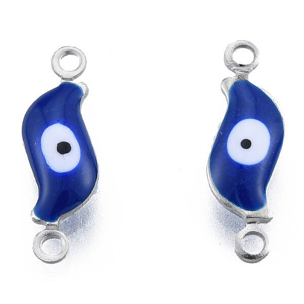 304 Stainless Steel Enamel Connector Charms