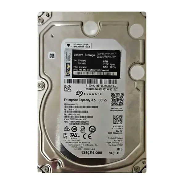 01CX797 Lenovo 8TB 7200RPM SAS 12Gb/s 3.5-Inch Hard Drive for D3284