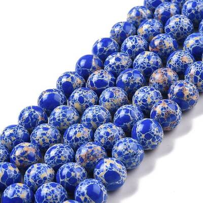 Synthetic Imperial Jasper Beads Strands
