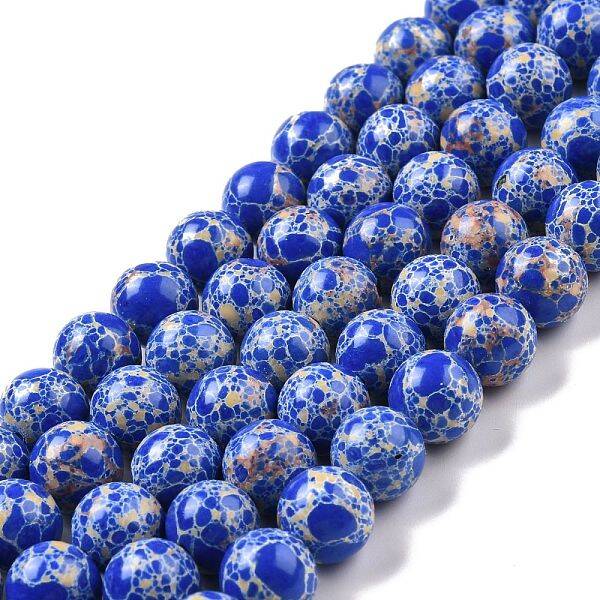 Synthetic Imperial Jasper Beads Strands
