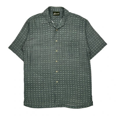 Penmans Hawaiian Shirt - Small Grey Viscose