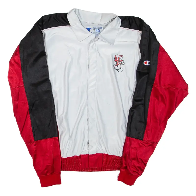 CHAMPION Jeff City Mens Track Jacket Red Colourblock XL