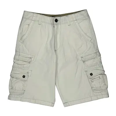 Iron Cargo Shorts - 34? Waist White Cotton