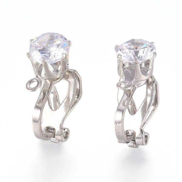 Brass Clip-on Earring Findings