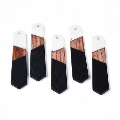 Resin & Walnut Wood Pendants