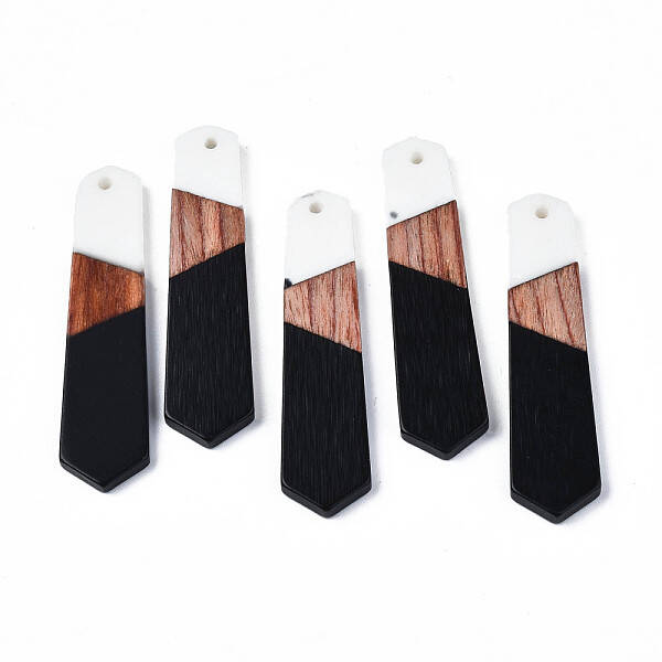 Resin & Walnut Wood Pendants