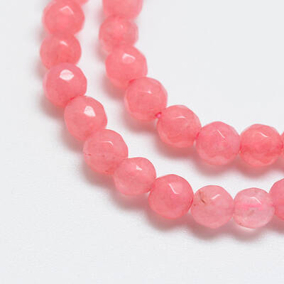 Natural White Jade Bead Strands