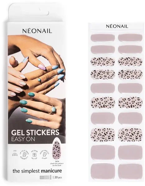 NEONAIL Easy On Gel Nail Stickers Color M04 20pcs