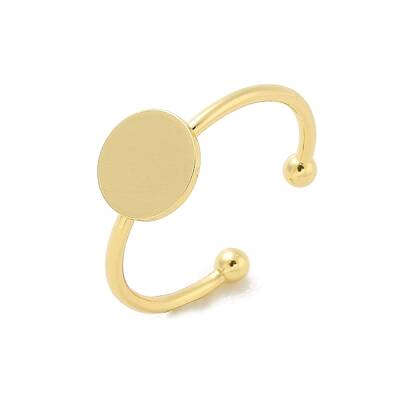 Brass Open Cuff Ring Components