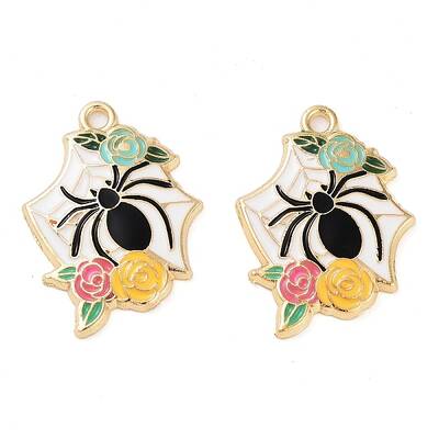 Halloween Theme Rack Plating Alloy Enamel Pendants
