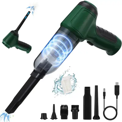 Portable Handheld Vacuum Cleaner, Rechargeable Cordless Vacuum Cleaner, Multifunctional 3 in 1 Electric Cleaning Tool for Hom...