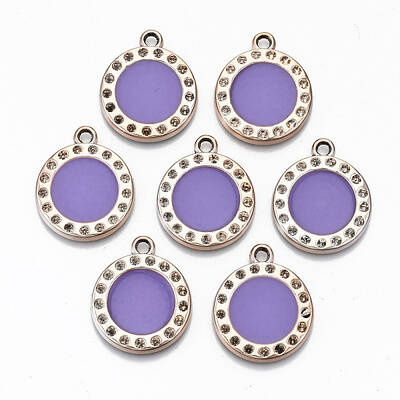 UV Plating Acrylic Pendant Rhinestone Settings