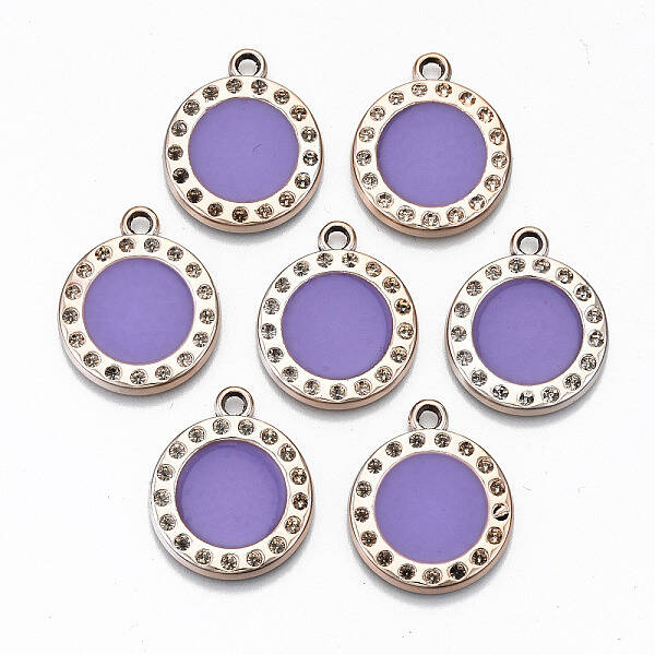 UV Plating Acrylic Pendant Rhinestone Settings