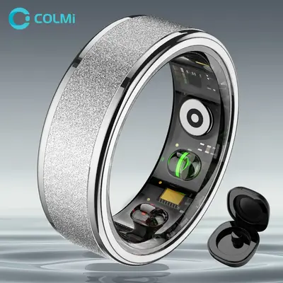 COLMI R10 Temperature Smart Fitness Ring, 1 Count USB Rechargeable Long Battery Life Smart Ring, 5ATM Waterproof Durable Fitn...