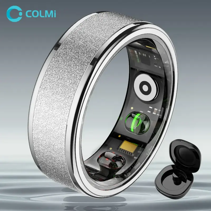COLMI R10 Temperature Smart Fitness Ring, 1 Count USB Rechargeable Long Battery Life Smart Ring, 5ATM Waterproof Durable Fitn...