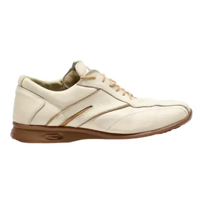 CAMEL Sneaker Trainers White Leather Mens UK 9.5