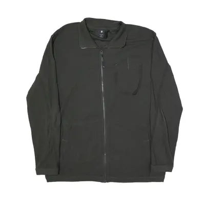 G-STAR Waffle Knit Khaki Track Jacket Green Mens XL