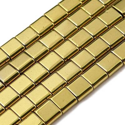 Electroplated Non-magnetic Synthetic Hematite Beads Strands