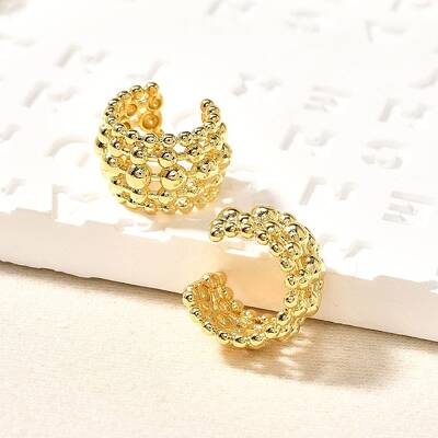 Rack Plating Brass Cuff Earring