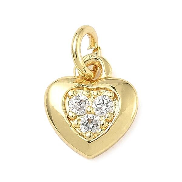 Brass Micro Pave Cubic Zirconia Pendants