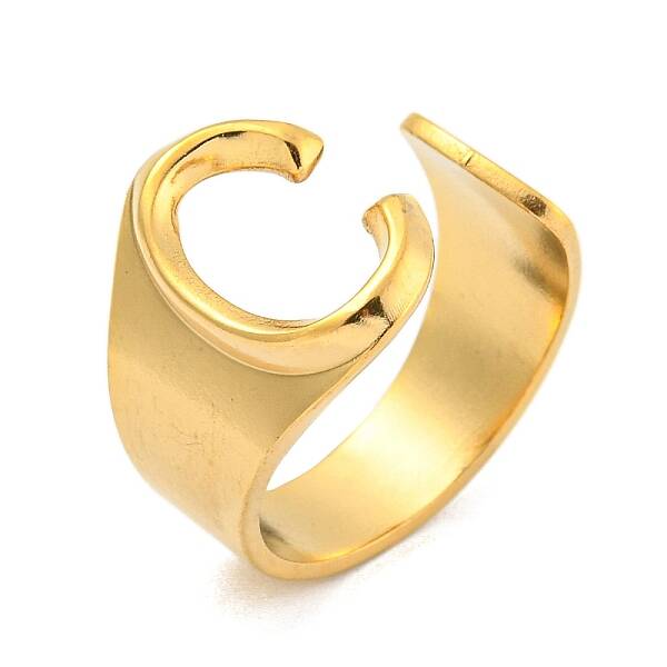 PVD Vacuum Plating 201 Stainless Steel Cuff Rings