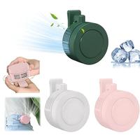 Portable Fan, Mini Waist Clip Fan, 360 Degree Clip On Air Cooler, USB or Battery Operated Hands-Free Personal Fan 3 Speeds Bl...