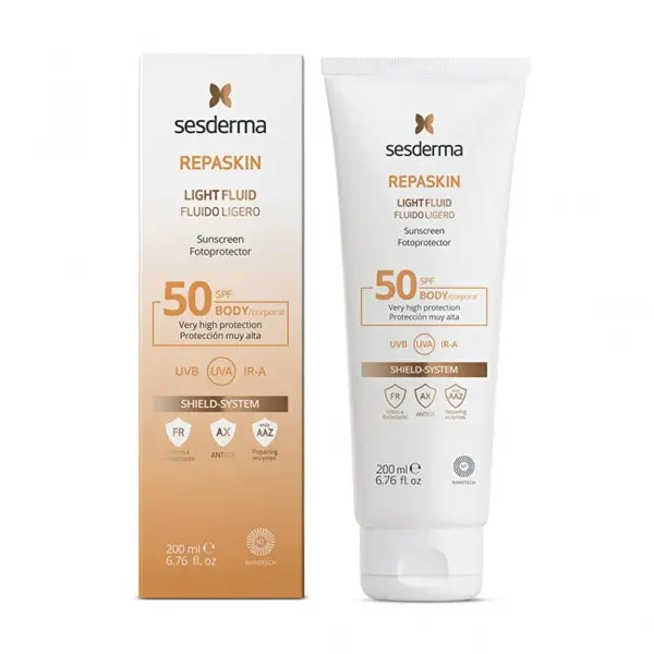 Sesderma Repaskin Light Body Lotion SPF 50 (Light Fluid Sun Protection) 200 ml