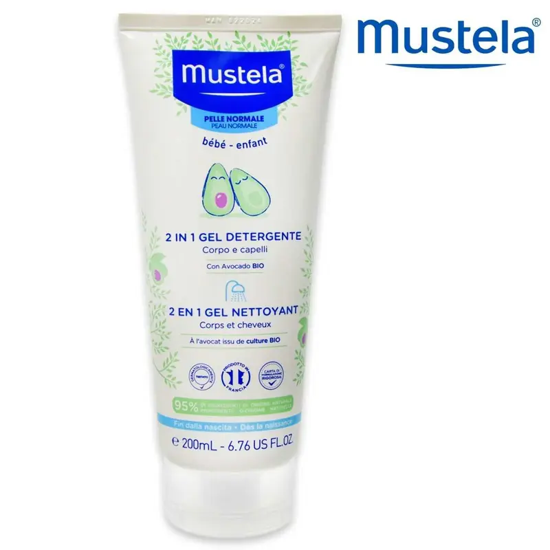 2 in 1 gel cleanser Mustela 200ml