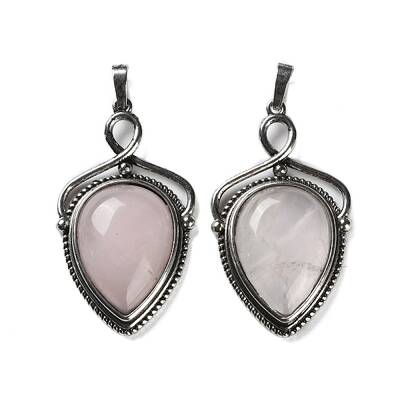 Natural Rose Quartz Pendants