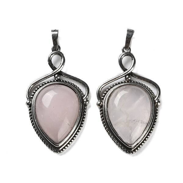 Natural Rose Quartz Pendants