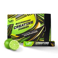 WILD FIELD HEALTH 3-in-1 Creatine Monohydrate Stickpack - With Zinc and Magnesium - 4g Micronized powder per packet - lime fl...