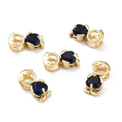 Brass Micro Pave Cubic Zirconia Pendants