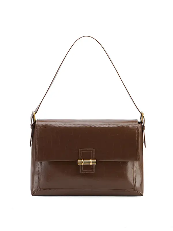 Smting Flap Bag with Bamboo Slips Lock