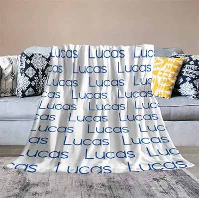 Customized Throw Blanket With Name For Kids Gift - Aperturee