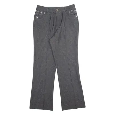 BEST Womens Trousers Grey Regular Bootcut W28 L28