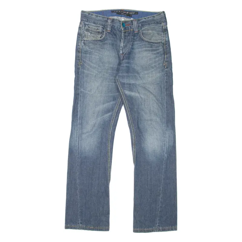 LEVI'S Mens Jeans Blue Regular Straight Stone Wash W30 L32